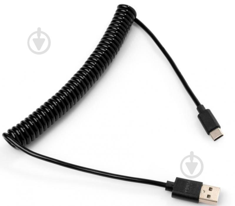 Дата-кабель Vinga USB 2.0 AM – Type-C 1,8 м чорний (VCPDCTCS1.8BK) - фото 3 Дата-кабель Vinga USB 2.0 AM – Type-C 1,8 м чорний (VCPDCTCS1.8BK) - фото 3