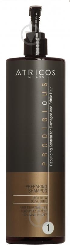Шампунь ATRICOS для волосся очищуючий Prodigious 1000 мл - фото 1 Шампунь ATRICOS для волосся очищуючий Prodigious 1000 мл - фото 1