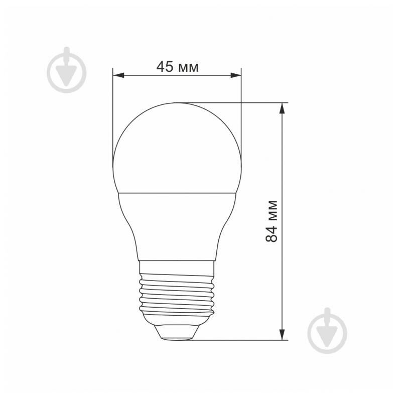 Лампа світлодіодна Videx 3,5 Вт G45 матова E27 220 В 4100 К 23502 - фото 3