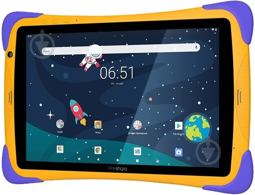 Планшет Prestigio Smartkids UP 10,1 1/16GB Wi-Fi orange/violet (PMT3104_WI_D_EU) - фото 2