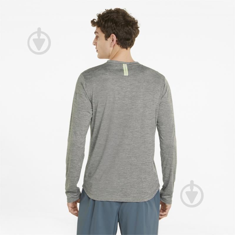 Футболка Puma RUN LS Tee M 52140303 р.S сірий - фото 2