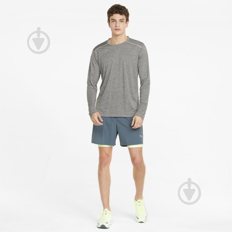 Футболка Puma RUN LS Tee M 52140303 р.S сірий - фото 3