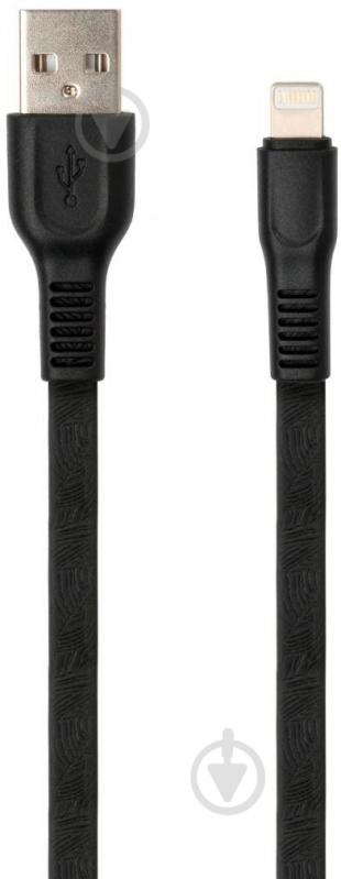 Дата-кабель Vinga USB 2.0 AM – Lightning 1 м чорний (VCPDCLFTPE1BK) - фото 1 Дата-кабель Vinga USB 2.0 AM – Lightning 1 м чорний (VCPDCLFTPE1BK) - фото 1