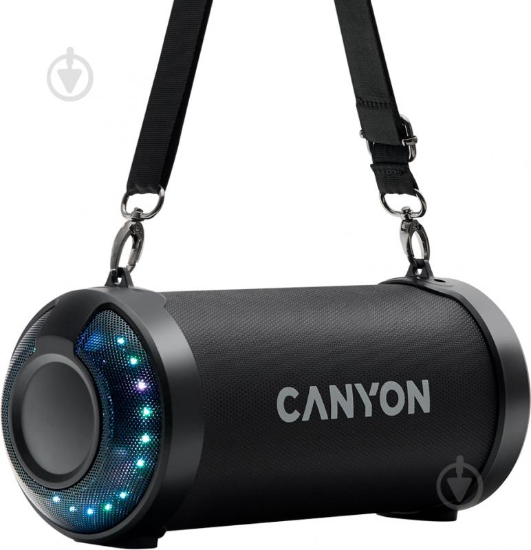 Портативна колонка Canyon Bluetooth BSP-7 1.0 black (CNE-CBTSP7) - фото 1