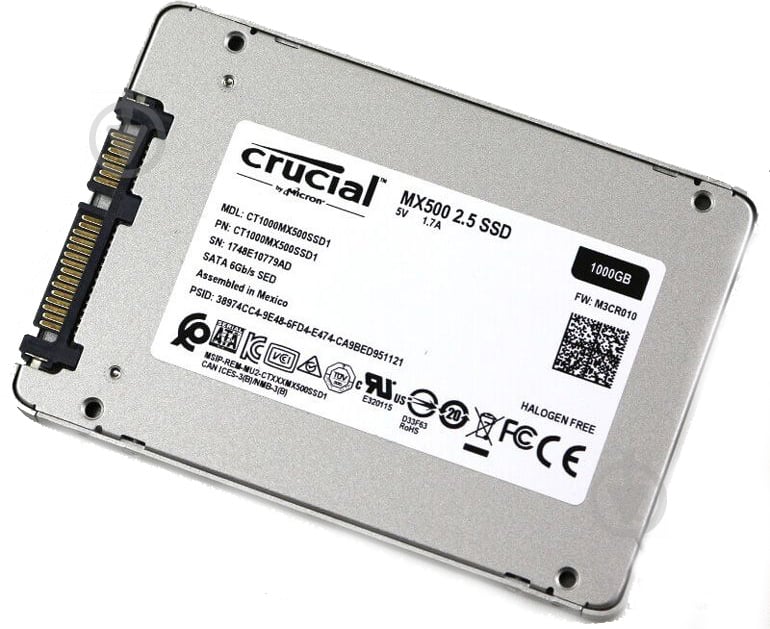 SSD-накопичувач Micron MX500 1000GB 2,5" SATA III 3D TLC (CT1000MX500SSD1) - фото 3