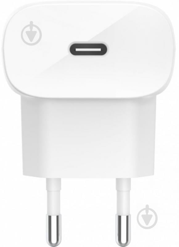 Зарядний пристрій Belkin Home Charger 20W PD, USB-C - Lightning - фото 1