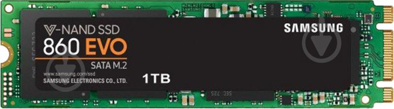 SSD-накопитель Samsung 860 Evo-Series 1000GB M.2 SATA III 3D V-NAND (MZ-N6E1T0BW) - фото 1