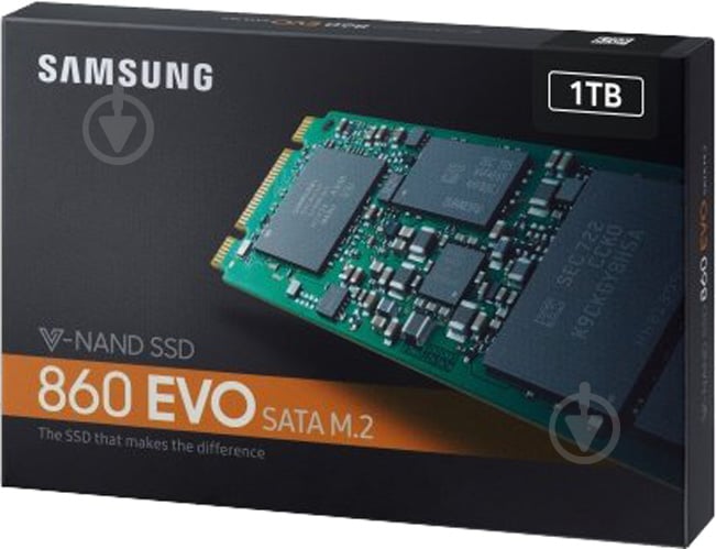 SSD-накопитель Samsung 860 Evo-Series 1000GB M.2 SATA III 3D V-NAND (MZ-N6E1T0BW) - фото 8