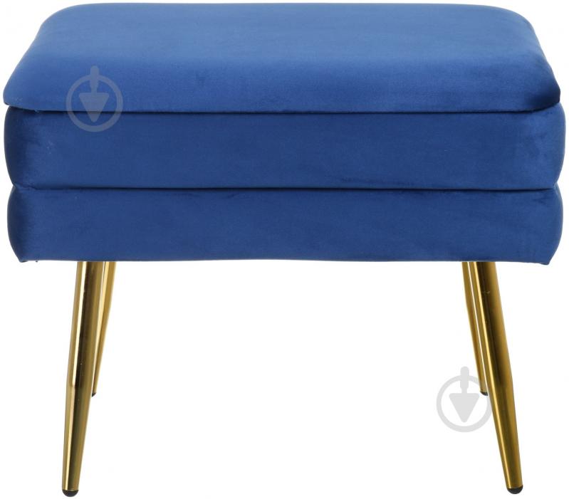 Сундук-пуф Yves 500х345х420 мм синий (VWF19A230A-S-DBL) - фото 2 Сундук-пуф Yves 500х345х420 мм синий (VWF19A230A-S-DBL) - фото 2
