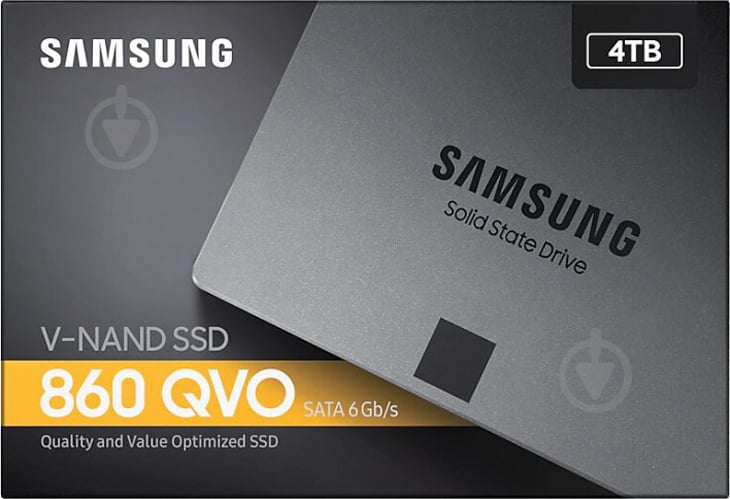 SSD-накопичувач Samsung 860 QVO 4000GB 2,5" SATA III 3D NAND (MZ-76Q4T0BW) - фото 5