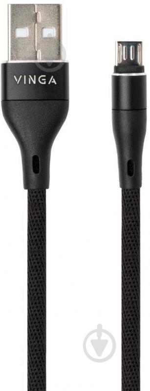 Дата-кабель Vinga USB 2.0 АМ – microUSB 1 м чорний (VCPDCMCANB1BK) - фото 1 Дата-кабель Vinga USB 2.0 АМ – microUSB 1 м чорний (VCPDCMCANB1BK) - фото 1
