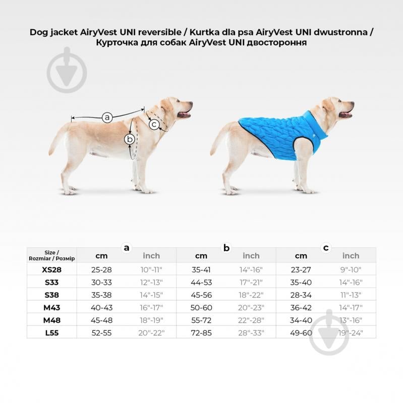 Куртка двусторонняя AiryVest UNI р. M43 голубо-черная - фото 2 Куртка двусторонняя AiryVest UNI р. M43 голубо-черная - фото 2