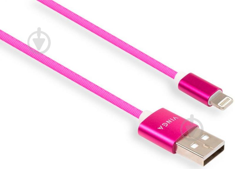 Дата-кабель Vinga USB 2.0 AM – Lightning 1 м разноцветный (VCPDCLCOLNB1RS) - фото 1 Дата-кабель Vinga USB 2.0 AM – Lightning 1 м разноцветный (VCPDCLCOLNB1RS) - фото 1
