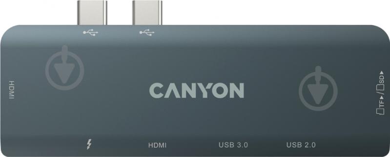 USB-хаб Canyon для MacBook 7-в-1: USB-C Power Delivery 100 Вт (CNS-TDS05B) - фото 4