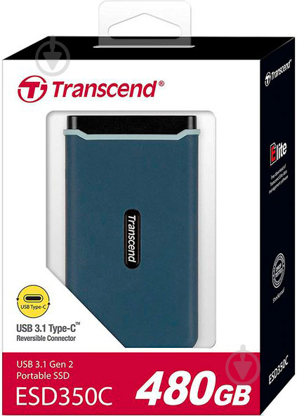 SSD-накопичувач Transcend ESD350C 480GB USB 3.1 3D TLC (TS480GESD350C) - фото 11