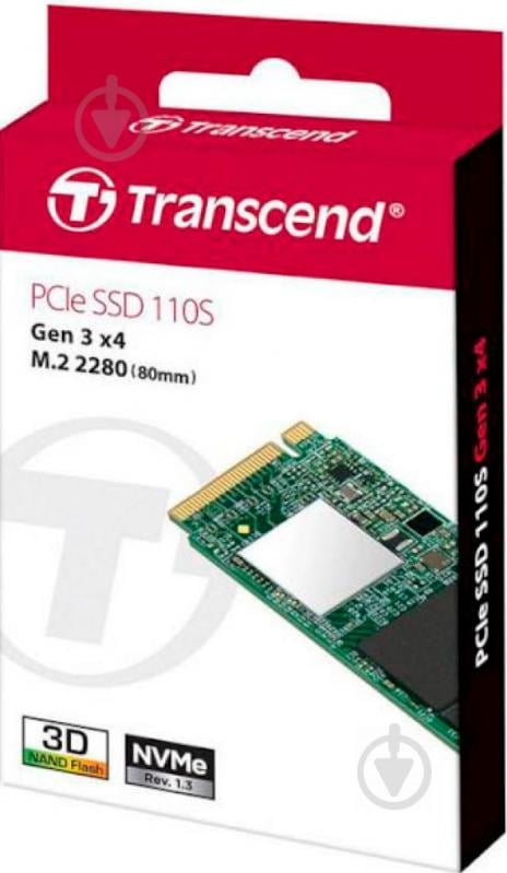 SSD-накопитель Transcend PCIe SSD 110S 1024GB M.2 PCI Express 3.0 x4 3D NAND (TS1TMTE110S) - фото 4