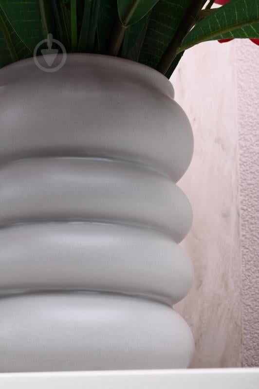 Ваза Sensio Ripple 20 см серая DLP24413C - фото 5