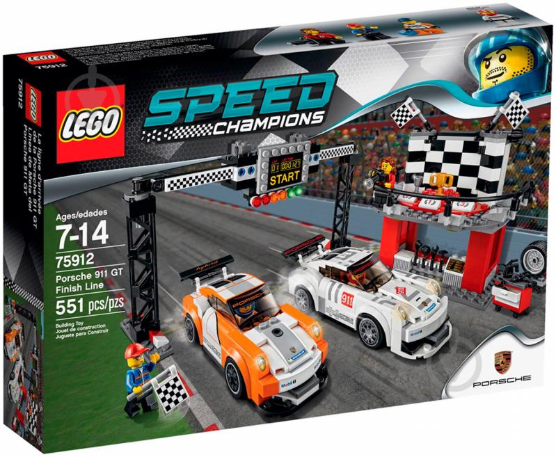 Конструктор LEGO Speed Champions Фініш Порше 911 GT 75912 - фото 1