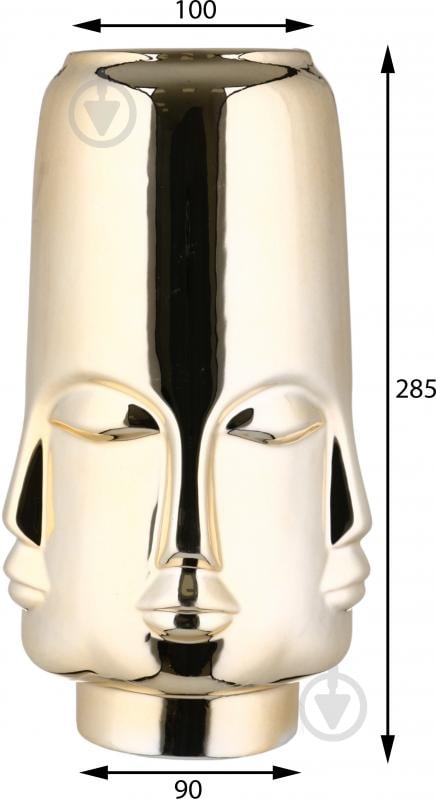 Ваза Sensio Manoi 28 см золота DLP19448CX-1 Gold color - фото 3 Ваза Sensio Manoi 28 см золота DLP19448CX-1 Gold color - фото 3