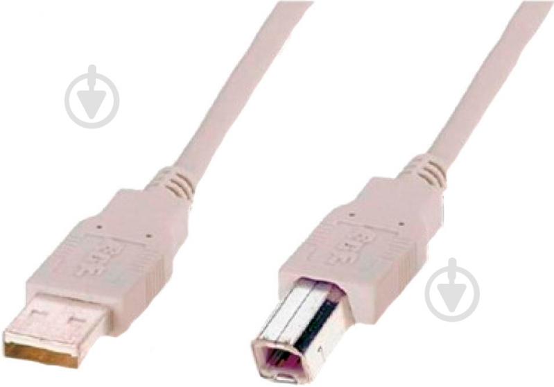 Кабель Atcom USB 2.0 AM/BM 3 м белый (8099) - фото 1
