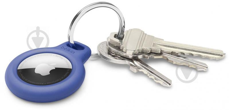 Чехол-брелок Belkin Secure Holder with Key Ring AirTag blue - фото 3