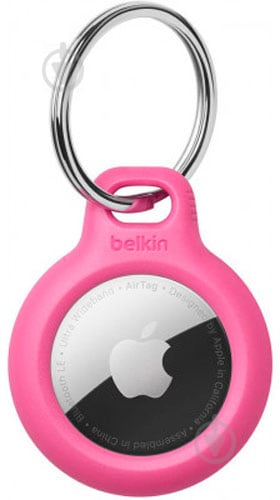 Чехол-брелок Belkin Secure Holder with Key Ring AirTag pink - фото 1