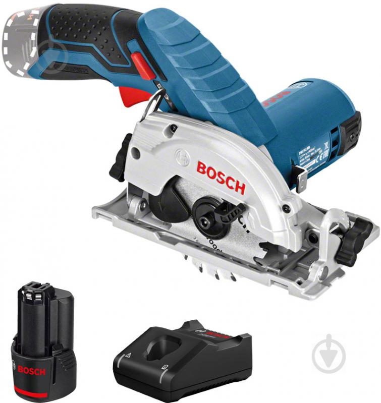 Пилка циркулярна Bosch Professional GKS 12V-26 + акумуляторна батарея GBA 12V 2.0Ah 0615990M41 - фото 1