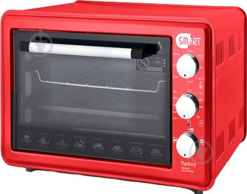 Електрична піч Smart EO-1036 red - фото 1