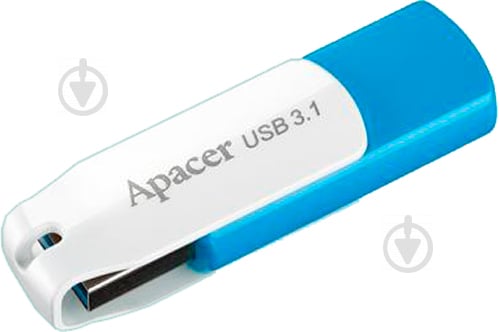 Накопичувач Apacer AH357 64 ГБ USB 3.1 blue (AP64GAH357U-1) - фото 1