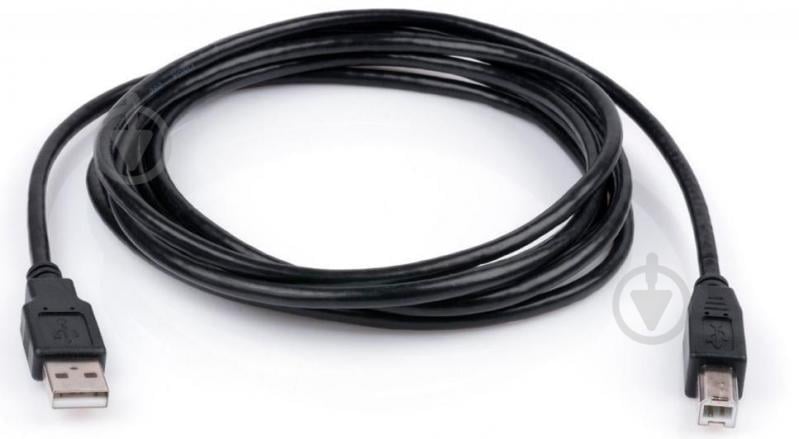 Кабель Vinga USB 2.0 AM/BM 3 м черный (USBAMBM01-3.0) - фото 1