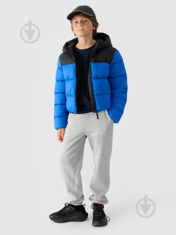 Пуховик для мальчиков зимний 4F DOWN JACKET M462 4FJWAW24TDJAM462-36S синий - фото 2