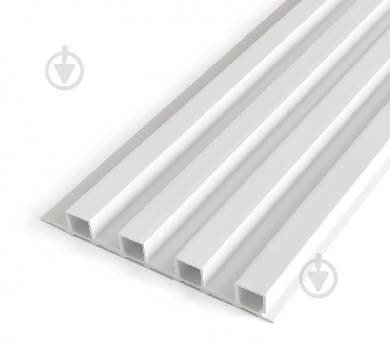 Реечная панель Brilliant® ПВХ 25х200х2800 мм 0,56 кв.м белая - фото 2 Реечная панель Brilliant® ПВХ 25х200х2800 мм 0,56 кв.м белая - фото 2