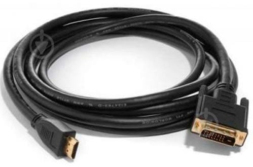 Кабель мультимедийный Atcom HDMI – DVI 5 м черный (9154) - фото 1