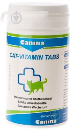 Добавка вітамінна Canina для котів Каніна Кет Вітамін Табс 125 г 250 таб 210329 - фото 1