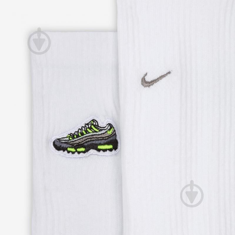 Носки Nike U NK ED CSH CRW AM95 PTCH 144 HJ9389-100 р.42-46 белый - фото 4