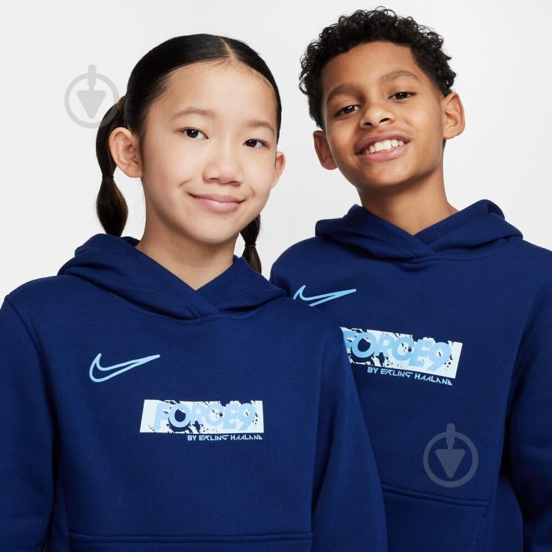 Джемпер Nike EH K NK CLUB FLC HDY -PD HJ3837-492 р.XS синий - фото 6