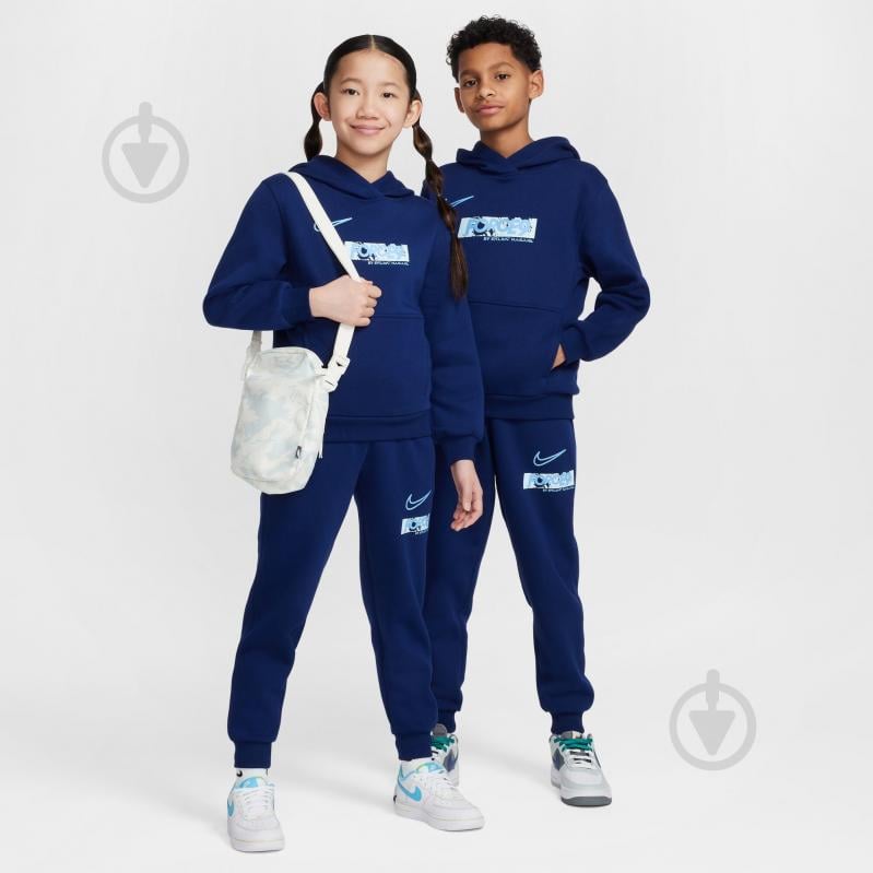 Джемпер Nike EH K NK CLUB FLC HDY -PD HJ3837-492 р.XS синий - фото 7