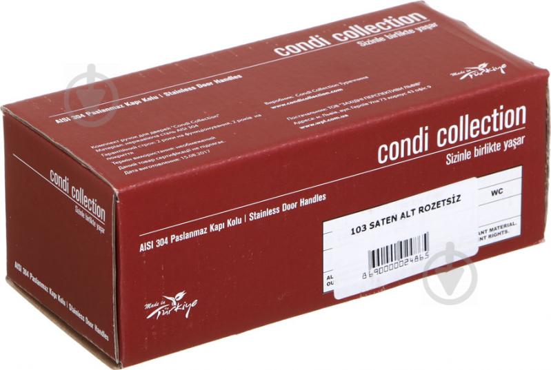Ручка на розетке Condi Collection 103 сатин - фото 3