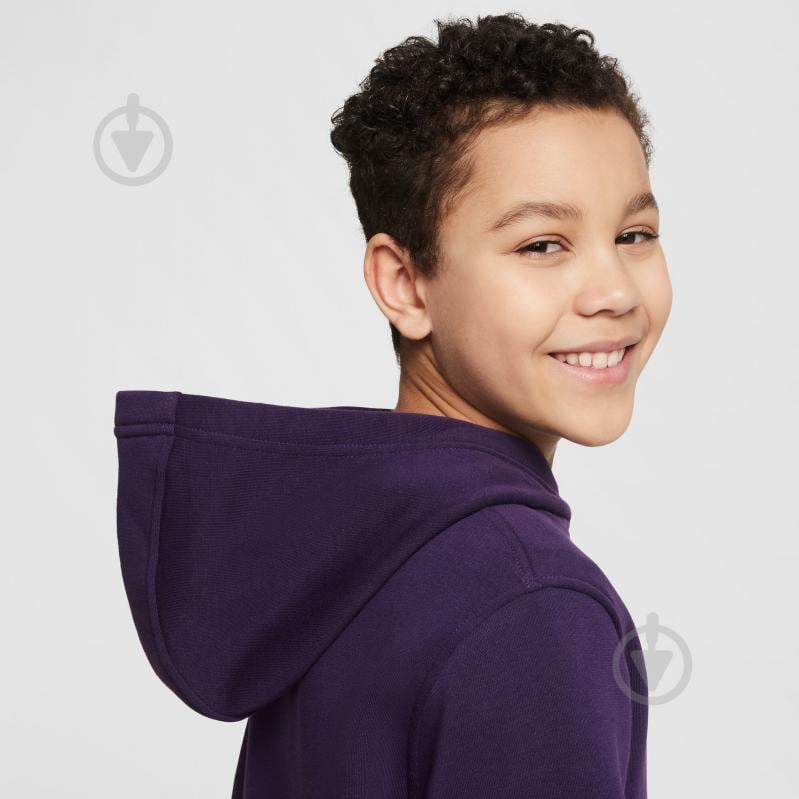 Джемпер Nike KM K NK CLUB FLC HDY -PD HQ3685-585 р.XS фиолетовый - фото 7 Джемпер Nike KM K NK CLUB FLC HDY -PD HQ3685-585 р.XS фиолетовый - фото 7