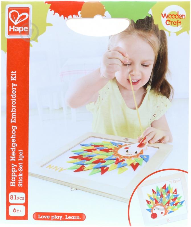 Набор для шитья Hape Счастливый Ежик E5101 - фото 1