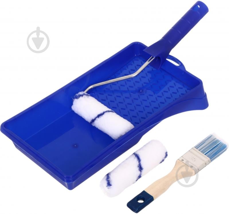 Ванночка для краски с валиком Tempo 100 мм с дополнительным валиком 100 мм и кисточкой 1,5" №72 - 0180-720000 - фото 4 Ванночка для краски с валиком Tempo 100 мм с дополнительным валиком 100 мм и кисточкой 1,5" №72 - 0180-720000 - фото 4