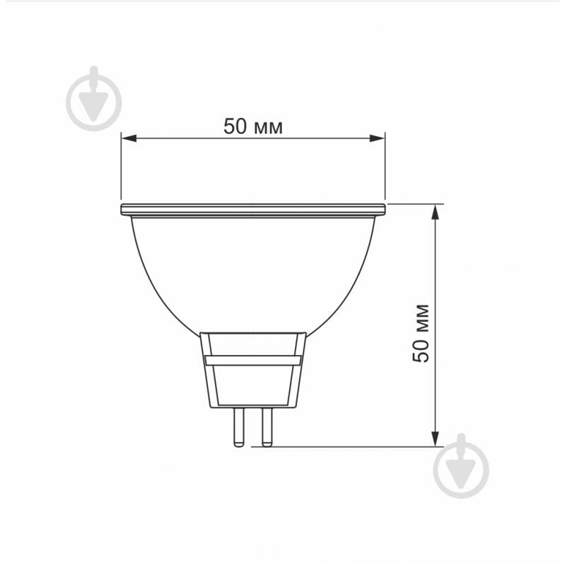 Лампа світлодіодна TITANUM 6 Вт MR16 матова GU5.3 220 В 3000 К 25682 - фото 3