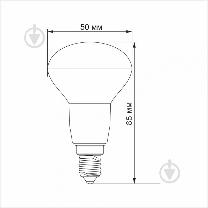 Лампа светодиодная TITANUM 6 Вт R50 матовая E14 220 В 3000 К 27054 - фото 3