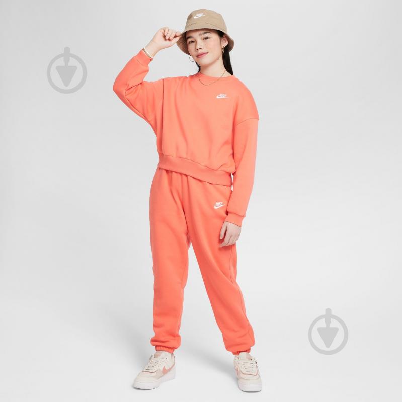 Світшот Nike G NSW CLUB FLC BXY CRW LBR FZ9244-814 р.XS рожевий - фото 5 Світшот Nike G NSW CLUB FLC BXY CRW LBR FZ9244-814 р.XS рожевий - фото 5