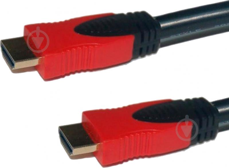 Кабель мультимедійний Patron HDMI – HDMI 4,5 м чорний із червоним (CAB-PN-HDMI-GP-45) - фото 2