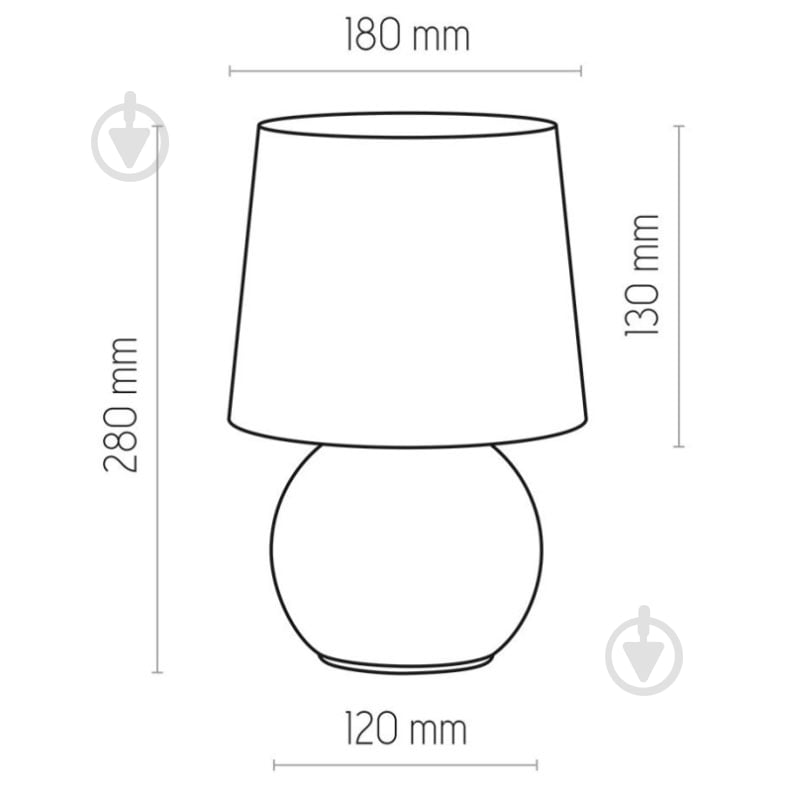 Настільна лампа декоративна TK Lighting Pico 1PL-5160 1x15 Вт E27 чорний - фото 2