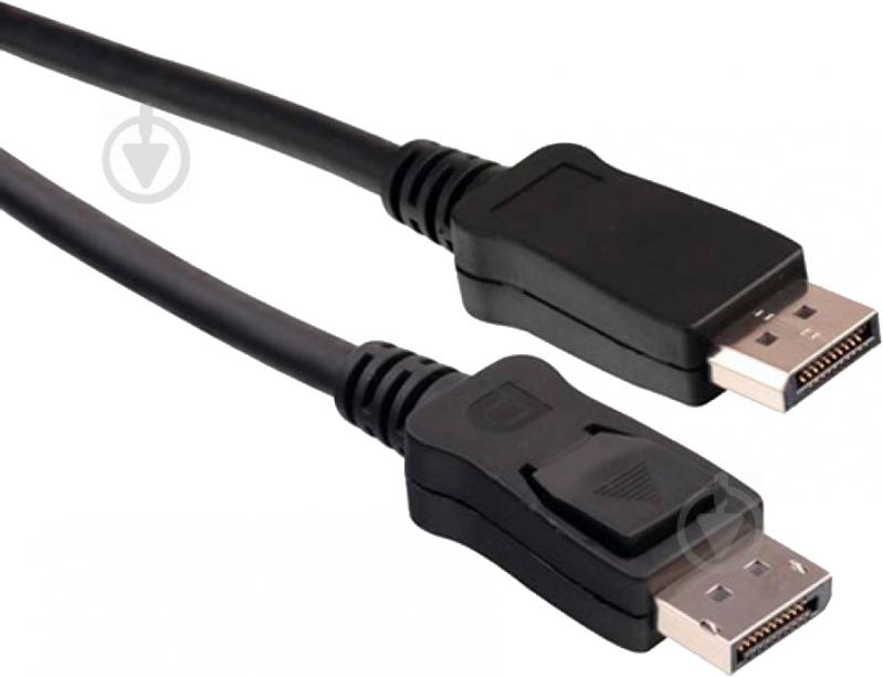 Кабель мультимедійний Patron DisplayPort/DisplayPort 1,8 м чорний (CAB-PN-DP-DP-18) - фото 1