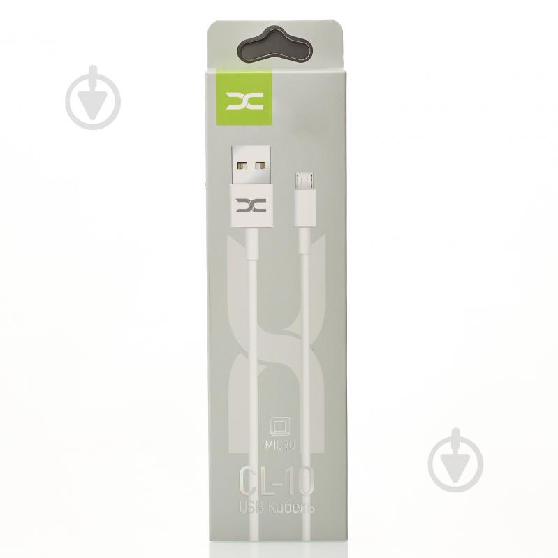 USB-кабель DC micro (CL-10) 2A 1 м белый (2000000326016) - фото 1 USB-кабель DC micro (CL-10) 2A 1 м белый (2000000326016) - фото 1