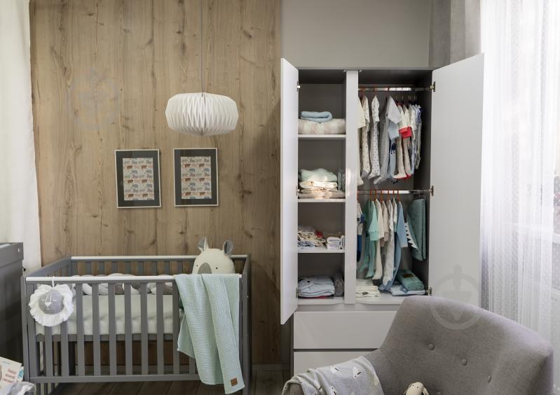 Шкаф Veres Берн 900 бело-графитовый - фото 4