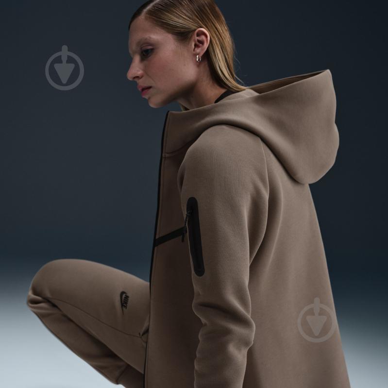 Джемпер Nike W NSW TCH FLC WR FZ HDY 2 HV6747-233 р.L коричневий - фото 11 Джемпер Nike W NSW TCH FLC WR FZ HDY 2 HV6747-233 р.L коричневий - фото 11
